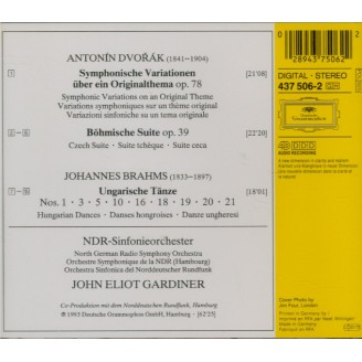 DVORAK - Gardiner - Variations symphoniques pour orchestre op.78 B.70..